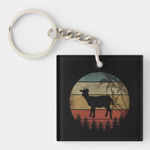 VINTAGE RETRO GOAT KEYCHAIN