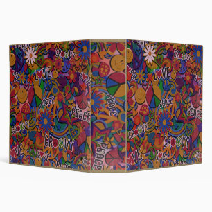 Vintage Retro Groovy 60's Sixties Birthday Party Binder