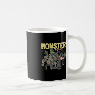 Vintage Retro Halloween Monster Mash Boo Ghost Wit Coffee Mug