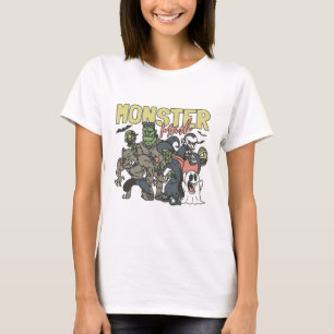 Vintage Retro Halloween Monster Mash Boo Ghost Wit T-Shirt