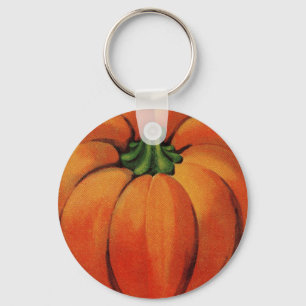 Vintage/Retro Halloween Pumpkin Keychain