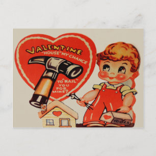 Vintage Retro Handyman Valentine Card