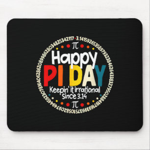 Vintage Retro Happy Pi Day Keepin It Irrational Si Mouse Pad