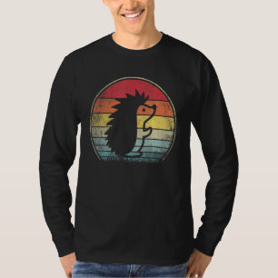 Vintage Retro Hedgehog Animal Hedgehog Zookeeper T-Shirt