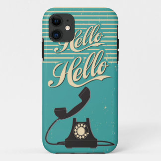 Vintage Retro Hello iPhone 5 5S Coque