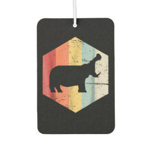 Vintage Retro Hippo Hippopotamus Lovers Gift Air Freshener