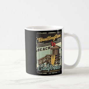 Vintage Retro Huntington Beach California Sunset S Coffee Mug