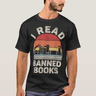 Vintage Retro I Read Banned Books T-Shirt