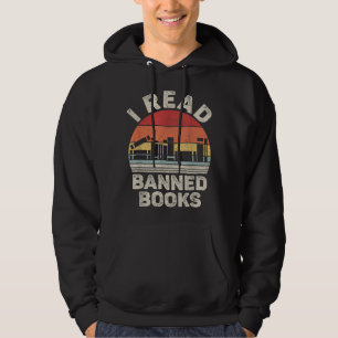 Vintage Retro I Read Banned Books T-Shirt Hoodie