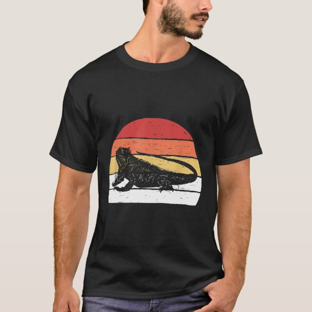 Vintage Retro Iguana T-Shirt (Front)