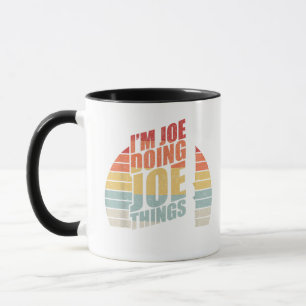 Vintage Retro I'm Joe Doing Joe Things  Mug