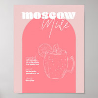 Vintage Retro Inspired Moscow Mule Recipe Pink and