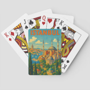 Vintage Retro Istanbul Turkey Hagia Sophia  Playing Cards