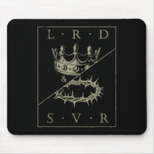 Vintage Retro Jesus Christian Lord & Saviour G Mouse Pad