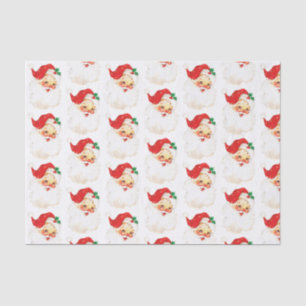 Vintage Retro Jolly Old Santa Claus Christmas Tissue Paper