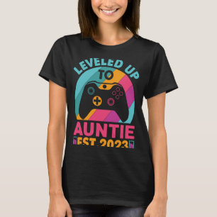 Vintage Retro Levelling Up To Aunt 2023 Going To A T-Shirt