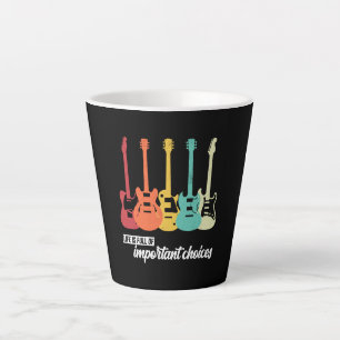 Vintage Retro Life is Full of Important Choices Latte Mug