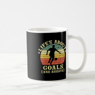 Vintage Retro Life's About Goals And Ists Coffee Mug