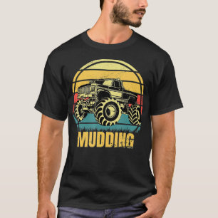 Vintage Retro Lifted Truck Mudding Monster Truck  T-Shirt
