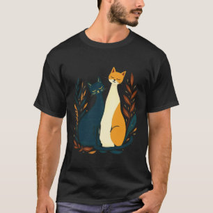 Vintage Retro Mid-Century Modern Look Cats 50s 60s T-Shirt