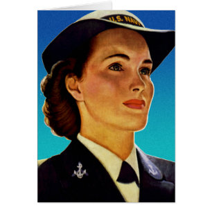 Vintage Retro Military Women WAVEs Navy