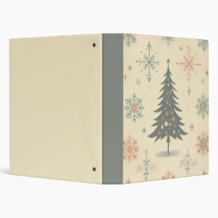 Vintage/Retro modern Christmas/winter Binder