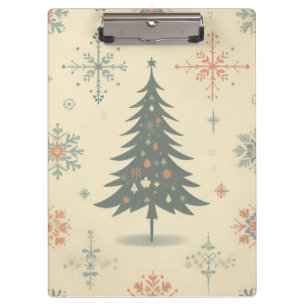 Vintage/Retro modern Christmas/winter Clipboard