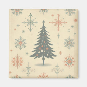 Vintage/Retro modern Christmas/winter Magnet