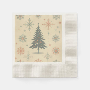 Vintage/Retro modern Christmas/winter Napkin
