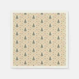 Vintage/Retro modern Christmas/winter Napkin