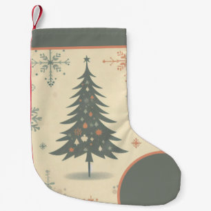 Vintage/Retro modern Christmas/winter Small Christmas Stocking