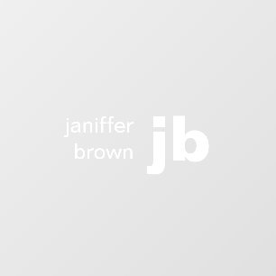 Vintage Retro Monogram Typography Nameplate Window Cling