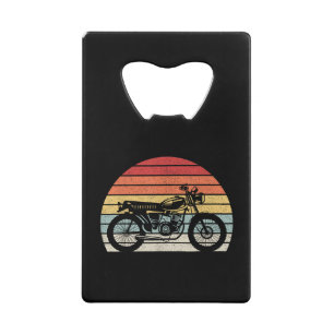 Vintage Retro Motorcycle Credit Card Bottle Opener