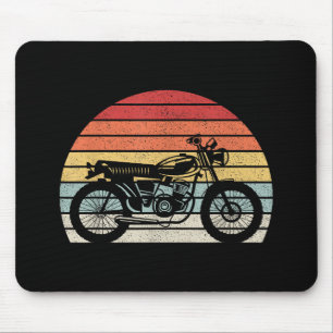 Vintage Retro Motorcycle Mouse Pad