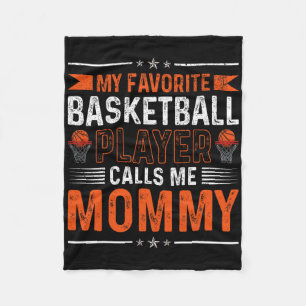 Vintage Retro My Favorite Sketll Player Calls Me M Fleece Blanket