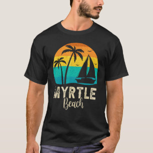 Vintage Retro Myrtle Beach Sunset Matching Family T-Shirt