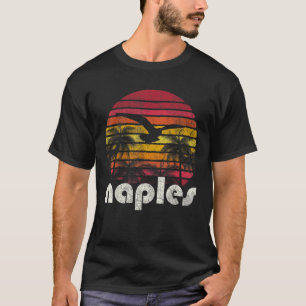 Vintage Retro Naples Fl Florida 70s 80s Style Men  T-Shirt