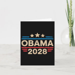 Vintage Retro Obama For President 2028 Funny Card