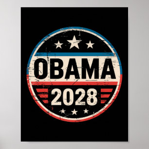 Vintage Retro Obama For President 2028 Tee Premium Poster