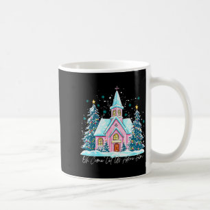 Vintage Retro Oh Come Let Us Adore Him Nativity Sc Coffee Mug