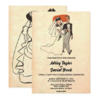 Vintage Retro Old Rustic Ancient 50s Comic Wedding