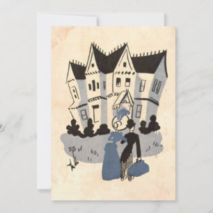Vintage Retro Old Rustic Couple Pop Art Wedding Invitation