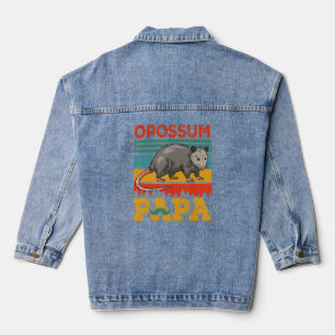 Vintage Retro Opossum Papa Correspondant Animal Fa