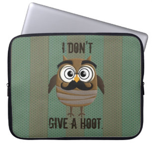 Vintage Retro Owl Laptop Sleeve