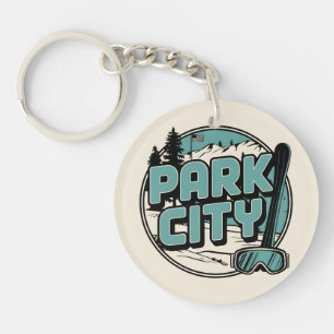Vintage Retro Park City Utah Mountain cadeaux