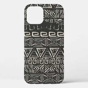 vintage retro pattern. Aztec background.  iPhone 12 Case