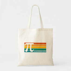 Vintage Retro Pi  Tote Bag