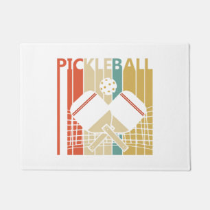 Vintage Retro Pickleball  Doormat