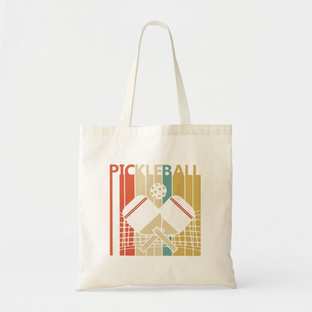 Vintage Retro Pickleball  Tote Bag (Front)