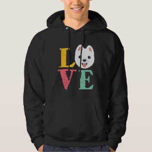 Vintage Retro Pomeranian Love Cute Puppy Funny Dog Hoodie